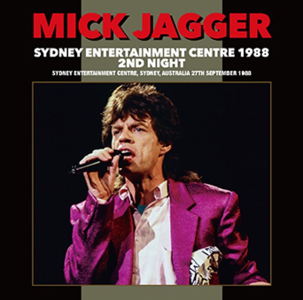 Photo1: MICK JAGGER - SYDNEY ENTERTAINMENT CENTRE 1988 2ND NIGHT 2CDR [Uxbridge 1724] (1)