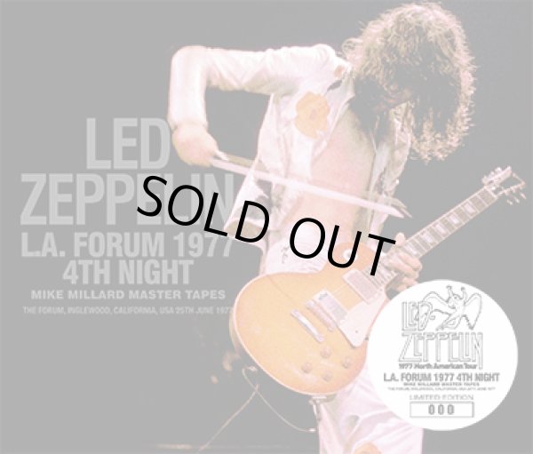 Photo1: LED ZEPPELIN - L.A. FORUM 1977 4TH NIGHT: MIKE MILLARD MASTER TAPES 3CD ★★★STOCK ITEM / SPECIAL PRICE★★★ (1)