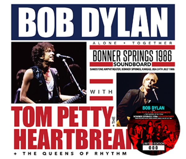 Photo1: BOB DYLAN WITH TOM PETTY & THE HEARTBREAKERS AND THE QUEENS OF RHYTHM - BONNER SPRINGS 1986 SOUNDBOARD 3CD [ZION-219] (1)