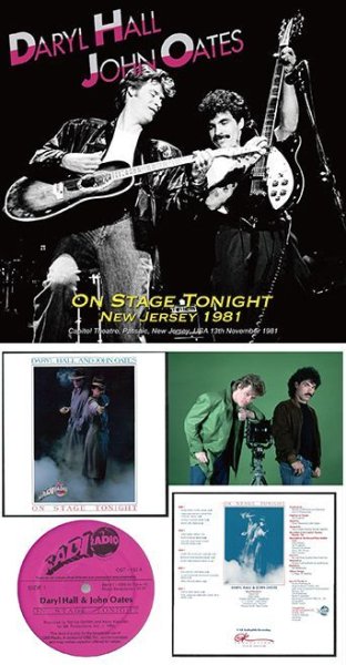 Photo1: DARYL HALL & JOHN OATES - ON STAGE TONIGHT : NEW JERSEY 1981 CDR [Uxbridge 1746] (1)