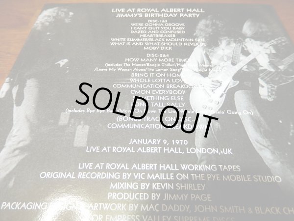 Photo5: LED ZEPPELIN - LIVE AT ROYAL ALBERT HALL 4CD 1st EDITION MEGA RARE!!!  [EMPRESS VALLEY] ★★★STOCK ITEM / OUT OF PRINT ★★★ (5)
