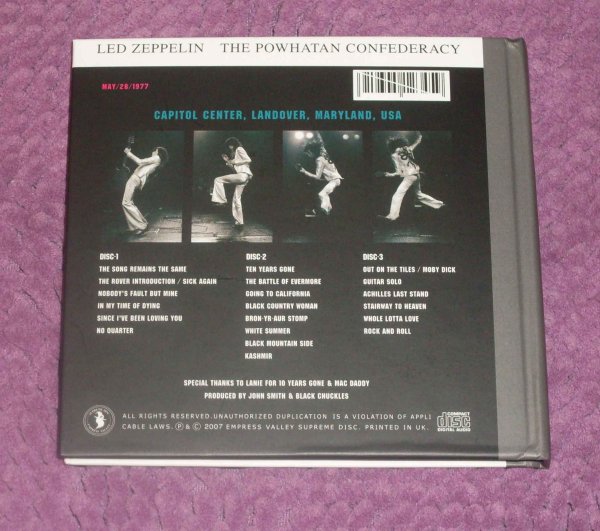 Photo2: LED ZEPPELIN - THE POWHATAN CONFEDERACY 3CD [EMPRESS VALLEY] ★★★STOCK ITEM / OUT OF PRINT ★★★ (2)