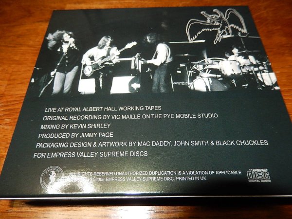 Photo2: LED ZEPPELIN - LIVE AT ROYAL ALBERT HALL 4CD 1st EDITION MEGA RARE!!!  [EMPRESS VALLEY] ★★★STOCK ITEM / OUT OF PRINT ★★★ (2)
