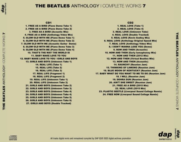 Photo2: THE BEATLES - ANTHOLOGY : COMPLETE WORKS  7 2CD [DAP]  (2)