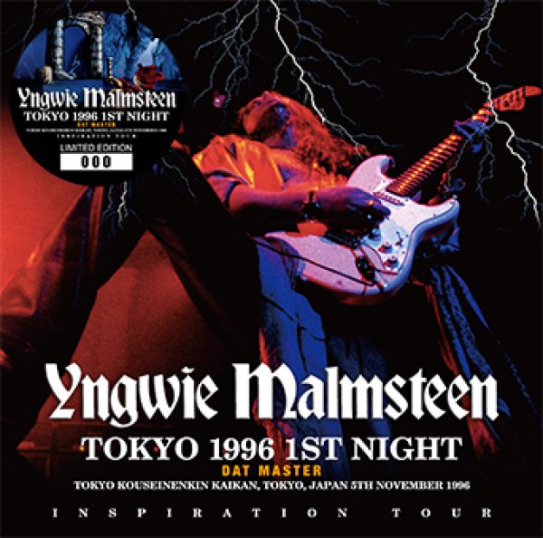 Photo1: YNGWIE MALMSTEEN - TOKYO 1996 1ST NIGHT DAT MASTER 2CD plus Bonus DVDR "TOKYO 1996 2ND NIGHT: THE VIDEO [ZODIAC 539] (1)