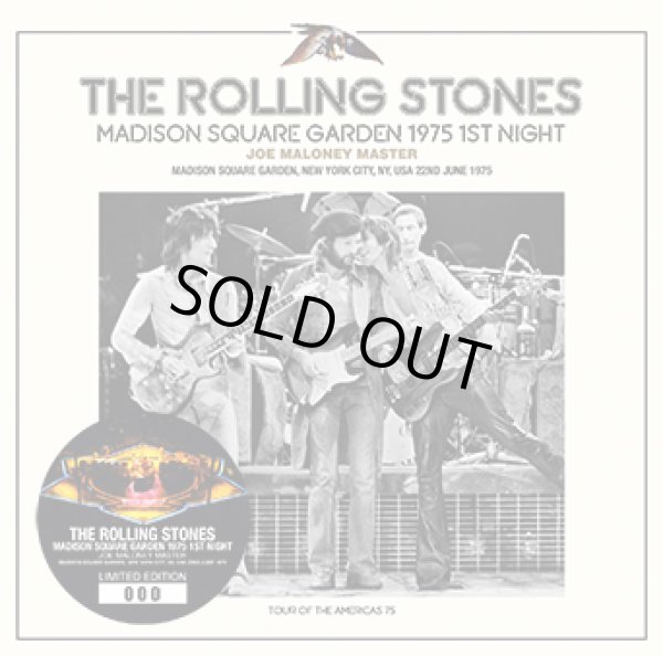 Photo1: THE ROLLING STONES WITH ERIC CLAPTON - MADISON SQUARE GARDEN 1975 1ST NIGHT: JOE MALONEY MASTER 2CD *New Edition  (1)
