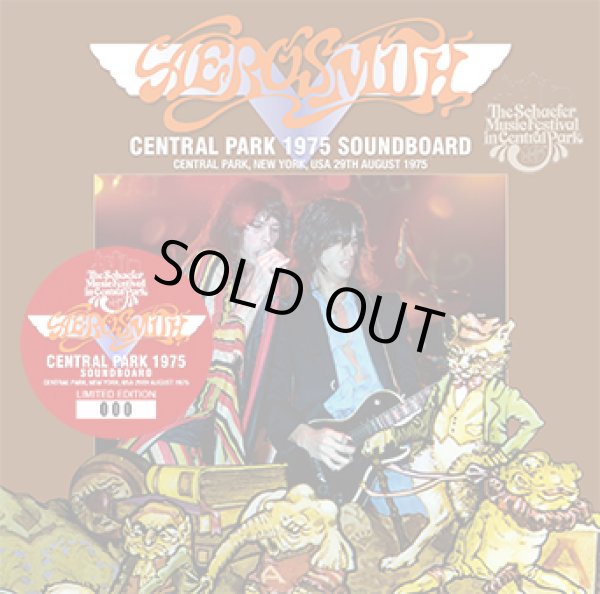 Photo1: AEROSMITH - CENTRAL PARK 1975 SOUNDBOARD CD [ZODIAC 555]  ★★★STOCK ITEM / HOT SPRING SALE★★★ (1)