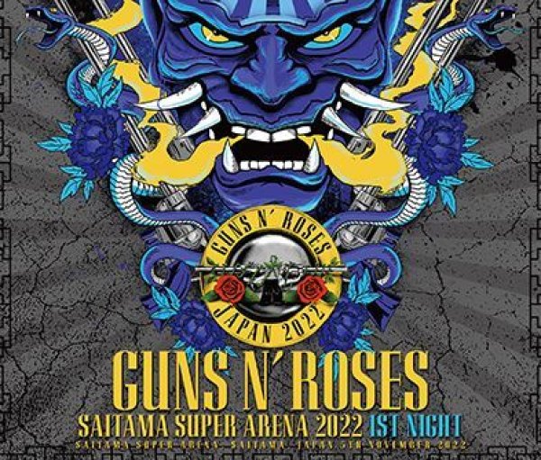 Photo1: GUNS N' ROSES - SAITAMA SUPER ARENA 2022 1ST NIGHT 3CDR [Shades 1641] (1)