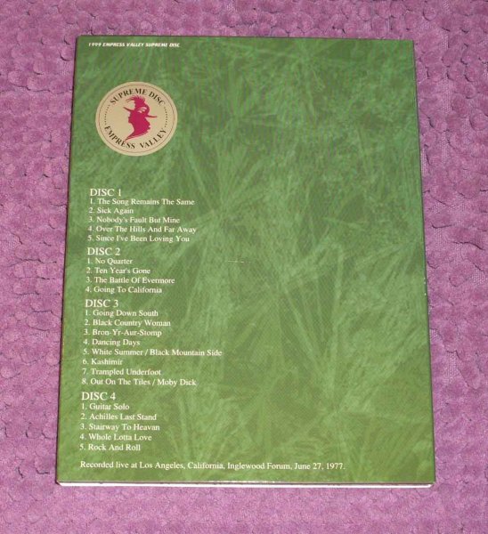 Photo2: LED ZEPPELIN - DEEP STRICKER 4CD EMPRESS VALLEY ★★★STOCK ITEM / OUT OF PRINT / SALE★★★ (2)