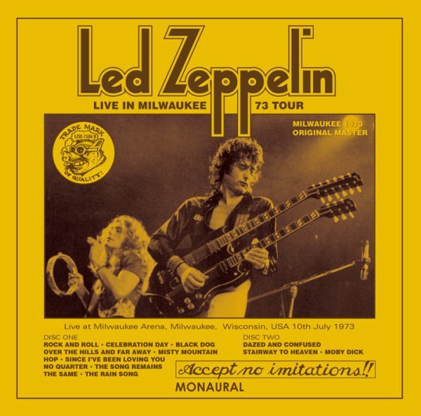 Photo1: LED ZEPPELIN - MILWAUKEE 1973 ORIGINAL MASTER 2CD [GRAF ZEPPELIN] (1)