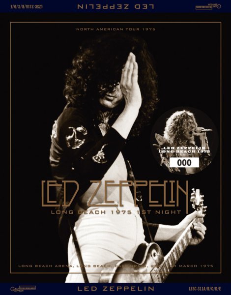 Photo1: LED ZEPPELIN - LONG BEACH 1975 1ST NIGHT 5CD+Limited Bonus CD [GRAF ZEPPELIN] (1)