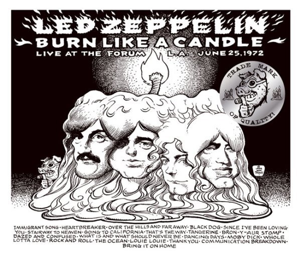 Photo1: LED ZEPPELIN - BURN LIKE A CANDLE (2nd Edition) 3CD+Limited Poster [Graf Zeppelin] (1)