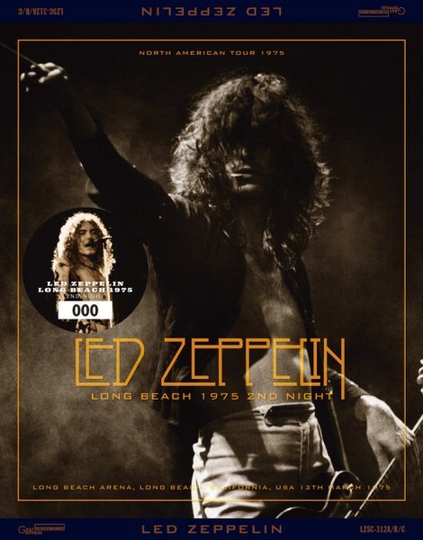 Photo1:  LED ZEPPELIN - LONG BEACH 1975 2ND NIGHT 3CD+Bonus CD [GRAF ZEPPELIN] (1)