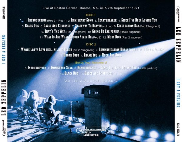 Photo2: LED ZEPPELIN - BOSTON 1971 2CD [GRAF ZEPPELIN] (2)