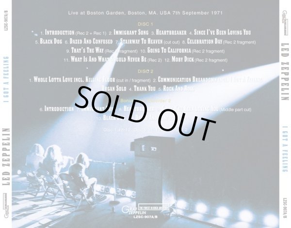 Photo2: LED ZEPPELIN - BOSTON 1971 2CD [GRAF ZEPPELIN] ★★★STOCK ITEM ★★★ (2)