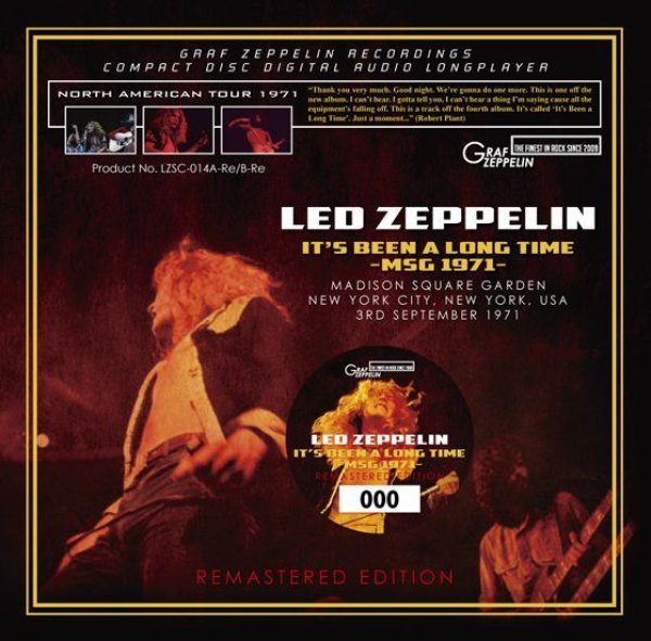 Photo1:  LED ZEPPELIN - IT’S BEEN A LONG TIME -MSG 1971- 4CD+Remaster 2CD [Graf Zeppelin] (1)
