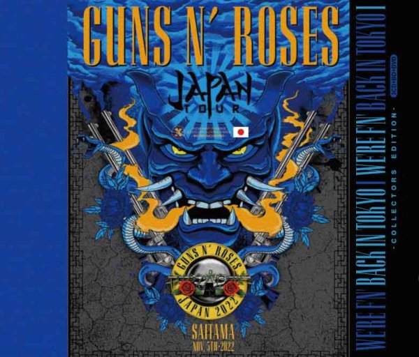 Photo1: GUNS N' ROSES - WE'RE F'N' BACK IN TOKYO #1 Collecto's Edition 3CDR+1BDR+1DVDR [XAVEL HYBRID MASTER]  (1)