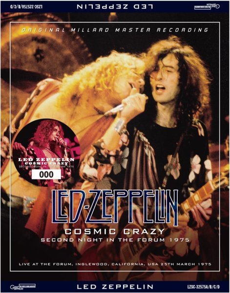 Photo1:  LED ZEPPELIN - COSMIC CRAZY: SECOND NIGHT IN THE FORUM 1975 3CD+Extra Disc [GRAF ZEPPELIN] (1)
