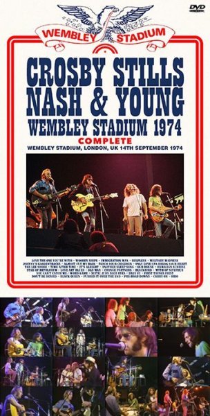 Photo1: CROSBY, STILLS, NASH & YOUNG - WEMBLEY STADIUM 1974 COMPLETE 2DVDR [Uxbridge 1773]  (1)