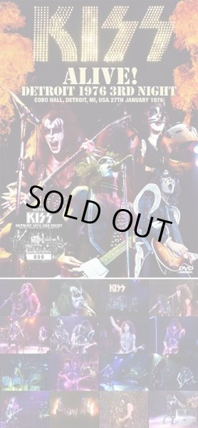 Photo1: KISS - DETROIT 1976 3RD NIGHT プレス DVD ★★★STOCK ITEM / HOT SUMMER SALE★★★ (1)