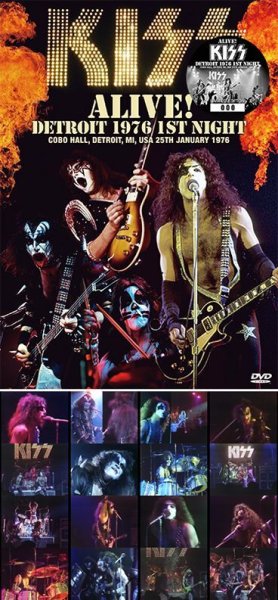 Photo1: KISS - DETROIT 1976 1ST NIGHT DVD ★★★STOCK ITEM / HOT WINTER SALE★★★ (1)