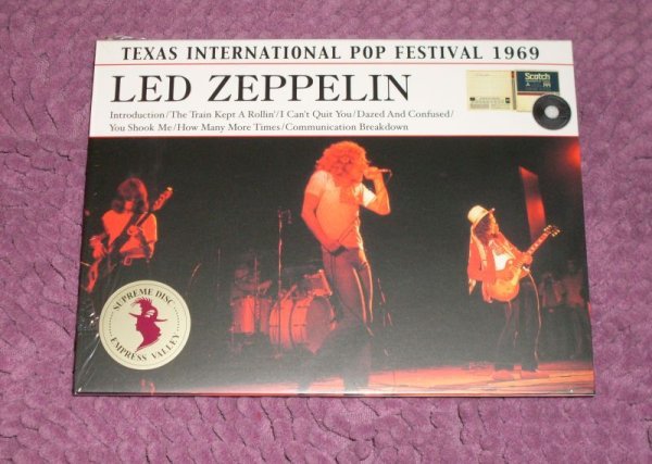 Photo1: LED ZEPPELIN - THE ONLY WAY TO FLY - TEXAS INTERNATIONAL POP FESTIVAL 2CD [Empress Valley] ★★★STOCK ITEM / OUT OF PRINT / SALE★★★ (1)