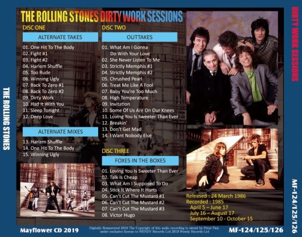Photo2: THE ROLLING STONES - DIRTY WORK SESSIONS 3CD [MAYFLOWER] (2)
