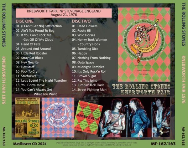 Photo2: THE ROLLING STONES - 1976 KNEBWORTH FAIR 2CD [MAYFLOWER] (2)