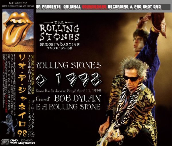 Photo1: THE ROLLING STONES - RIO 1998 2CD + DVD [MAYFLOWER] (1)