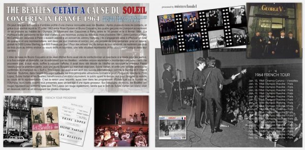 Photo3: THE BEATLES - C'ETAIT A CAUSE DU SOLEIL (FRANCE 1964) CD +2DVD [MISTERCLAUDEL] (3)