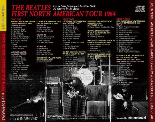 Photo4: THE BEATLES - FIRST NORTH AMERICAN TOUR 1964 3CD + 2DVD [MISTERCLAUDEL] (4)