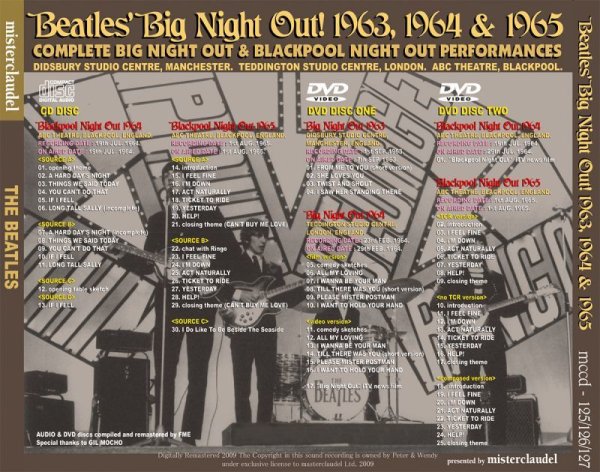 Photo2: THE BEATLES - BIG NIGHT OUT!  CD + 2DVD [MISTERCLAUDEL] (2)