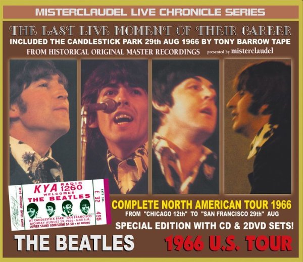 Photo1: THE BEATLES - COMPLETE NORTH AMERICAN TOUR 1966 2CD + DVD  [MISTERCLAUDEL] (1)