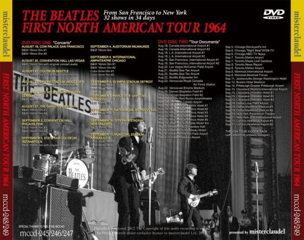 Photo6: THE BEATLES - FIRST NORTH AMERICAN TOUR 1964 3CD + 2DVD [MISTERCLAUDEL] (6)