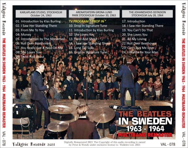 Photo2: THE BEATLES - IN SWEDEN 1963 - 1964 MULTIBAND REMASTER CD [VALKYRIE RECORDS] (2)