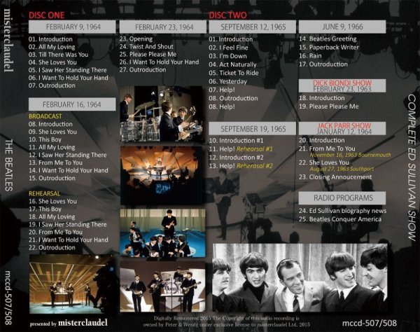 Photo4: THE BEATLES - COMPLETE ED SULLIVAN SHOW 1962-1970 2CD + 2DVD [MISTERCLAUDEL] (4)
