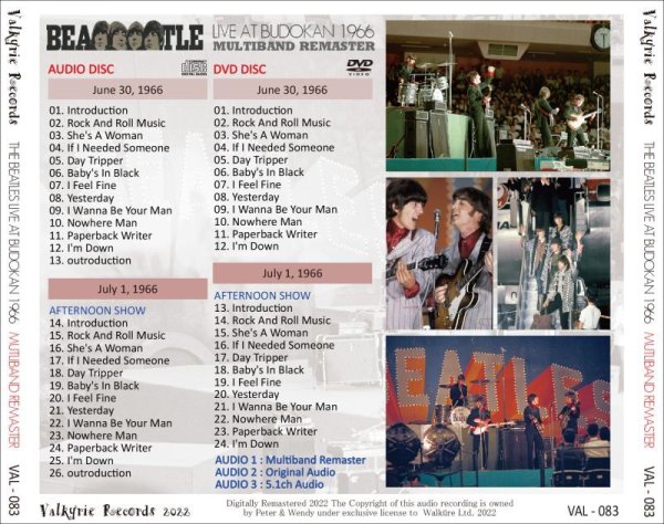 Photo2: THE BEATLES - 1966 LIVE AT BUDOKAN CD + DVD [VALKYRIE RECORDS] (2)