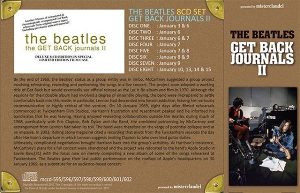 Photo2: THE BEATLES - GET BACK JOURNALS II 8CD [MISTERCLAUDEL] (2)
