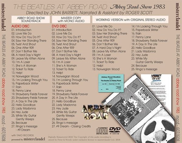 Photo2: THE BEATLES - THE BEATLES AT ABBEY ROAD 1983 CD + DVD [MISTERCLAUDEL] (2)