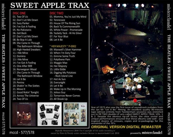 Photo2: THE BEATLES - SWEET APPLE TRAX 2CD [MISTERCLAUDEL] (2)
