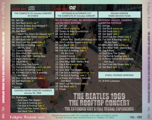 Photo2: THE BEATLES - 1969 THE ROOFTOP CONCERT THE EXTENDED CUT A FULL VISUAL EXPERIENCE CD + DVD [VALKYRIE RECORDS] (2)