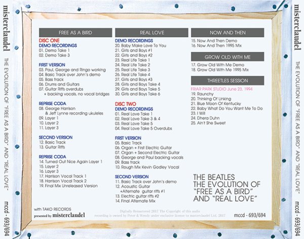 Photo2: THE BEATLES - THE EVOLUTION OF "FREE AS A BIRD" and "REAL LOVE"  2CD [MISTERCLAUDEL] (2)