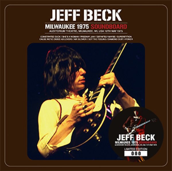 Photo1: JEFF BECK - MILWAUKEE 1975 SOUNDBOARD CD [Wardour-542] (1)