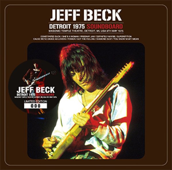 Photo1: JEFF BECK - DETROIT 1975 SOUNDBOARD CD [Wardour-541] (1)