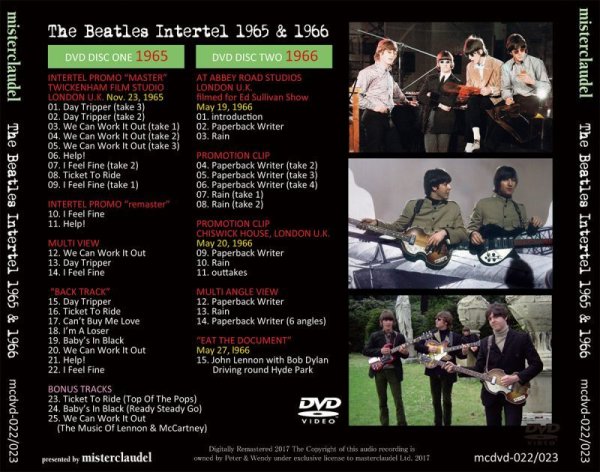 Photo2: THE BEATLES - INTERTEL 1965 & 1966 DVD [MISTERCLAUDEL] (2)