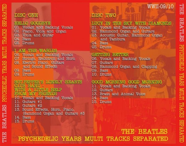 Photo2: THE BEATLES - PSYCHEDELIC YEARS MULTI TRACKS SEPARATED 2CD [WWII] (2)
