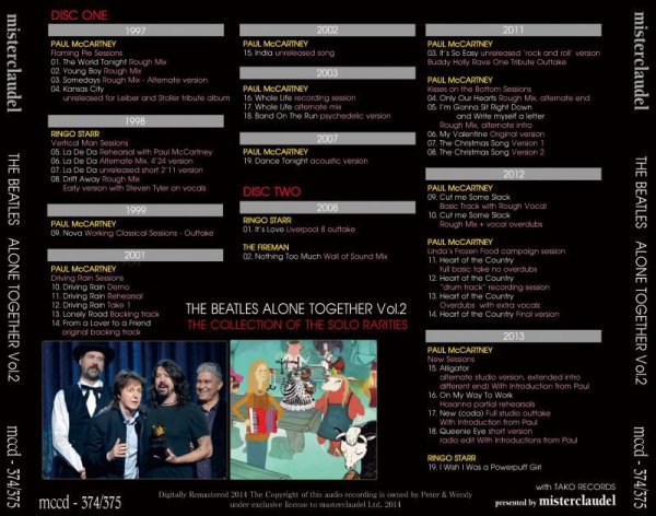 Photo2: THE BEATLES - ALONE TOGETHER VOL.2 2CD [MISTERCLAUDEL] (2)
