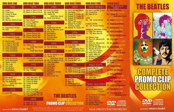 Photo2: THE BEATLES - COMPLETE PROMO CLIP COLLECTION 5DVD + CD  [MISTERCLAUDEL] (2)