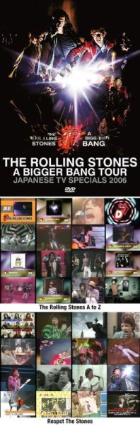 Photo1: THE ROLLING STONES - A BIGGER BANG TOUR: JAPANESE TV SPECIALS 2006 2DVDR (1)