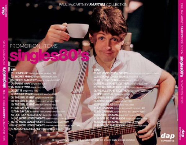 Photo2: PAUL McCARTNEY - PROMOTION ITEMS  : SINGLES 1980'S 2CD [DAP] (2)